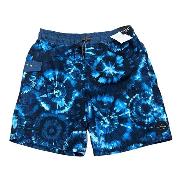 Rip Curl Blue Lay Days Swim BoardShorts 14 Boys - Picture 1 of 2